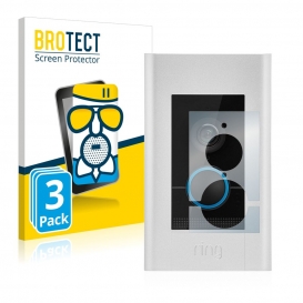 3x BROTECT AirGlass Flexible Panzerglasfolie für Ring Video Doorbell Elite Matt Entspiegelt