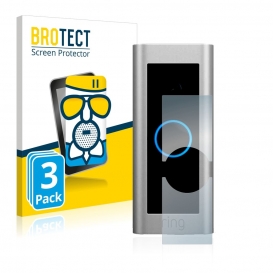 3x BROTECT AirGlass Flexible Panzerglasfolie für Ring Video Doorbell Pro 2 Matt Entspiegelt