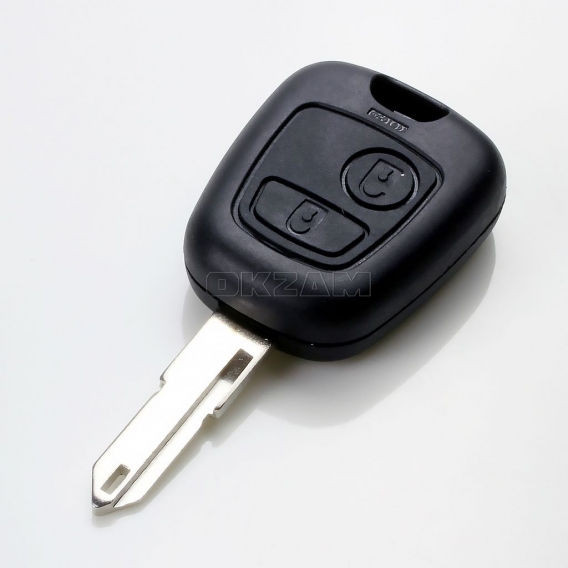 Ersatzschlüssel Funk Schlüssel - Gehäuse Mit Rohling Für Peugeot Modelle