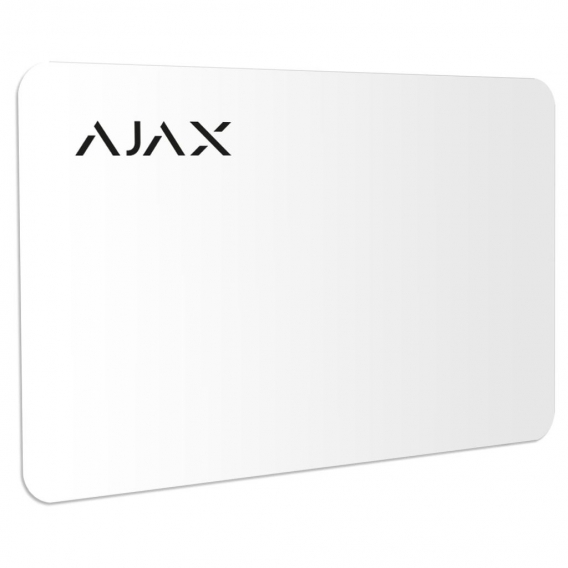 AJAX Pass White RFID-Karte für KeyPad Plus & KeyPad Combi (geschützte kontaktlose Karte, weiß)