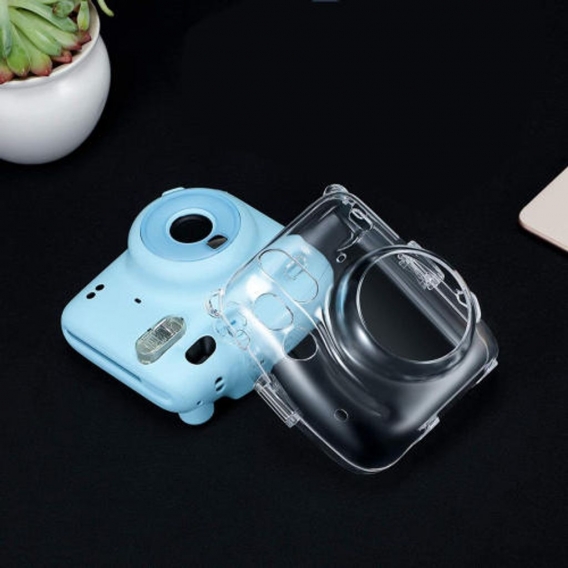 Tragbare Schutzhülle Transparente Hart-PVC-Kristallschutzhülle für Fuji-Kameras Reisezubehör mit buntem Riemen Farbe Mini11.