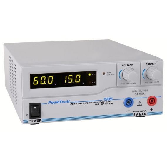 PeakTech P 1585 - DC Schaltnetzgerät  1 - 60V / 0 - 15A  programmierbar mit USB-Schnittstelle