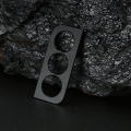 Schwarzes Aluminiumlegierungskameraobjektiv Filmlinsenschutzlinsenring für Samsung S21 Plus