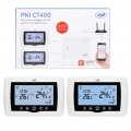 Smart Thermostat PNI CT400 drahtlos, mit WiFi, 2-Zonen-Steuerung über das Internet, für Wärmekraftwerke, Pumpen, Magnetventile, 