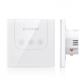 More about BlitzWolf® BW-SS3 EU / US 1/2/3 Kanal 10A WIFI Touch Fernbedienung Wand Smart Home Switch Gehärtete Glasscheibe Arbeiten Sie mit