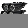 KKmoon 4pcs 720P AHD Kugel Kamera + 4 * 60ft °îberwachungskabel Unterst°îtzung IR-CUT Nachtsicht 24pcs Infrarot-Lampen 3,6 mm f°