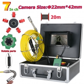 More about 7 Zoll 22mm Rohrinspektions-Videokamera 20M IP68 wasserdichte Abflussrohr-Abwasserkanalinspektions-Kamera-System 1000 TVL Kamera