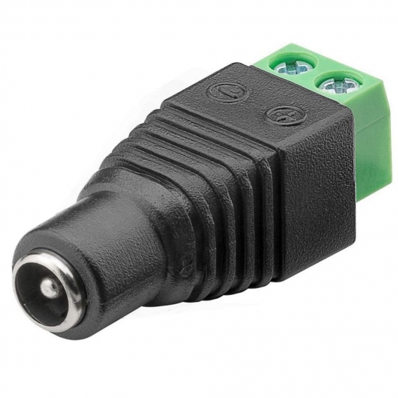 DC Adapter männlich Stecker 2,1 x 5,5 mm Terminal Block 2-pin mit Schraubklemme CCTV-Kamera LED Strips