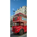 Türaufkleber Alter Doppeldeckerbus in London - UK II