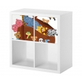Eigenes Bild Foto als Möbelaufkleber für Ikea Kallax 2 Türelemente / Schubladen horisontal Aufkleber Möbelfolie sticker (Ohne Mö