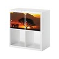 Eigenes Bild Foto als Möbelaufkleber für Ikea Kallax 2 Türelemente / Schubladen horisontal Aufkleber Möbelfolie sticker (Ohne Mö