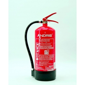 More about ANDRIS® Wassernebel-Feuerlöscher 6L AF mit Manometer auch für Fett-Brände geeignet inkl. Universal-Wandhalterung, Standfuß & AND