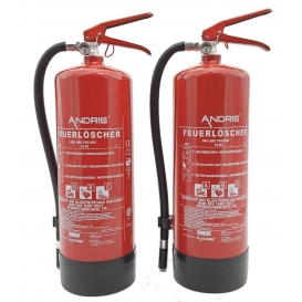 More about 2x ANDRIS® Marken-Feuerlöscher 6kg ABC Pulverlöscher mit Manometer EN 3 inkl. ANDRIS® Prüfnachweis mit Jahresmarke