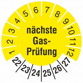 More about 10 Prüfetiketten nächste Gasprüfung 30 mm Prüfplaketten 2022-27