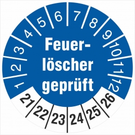 More about 10 Prüfetiketten Feuerlöscher  30 mm Prüfplakette 2021-2026