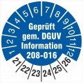 10 Prüfetiketten 30 mm  DGUV Information 208-016 Leitern und Tritte 2021