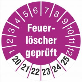 More about 50 Prüfetiketten Feuerlöscher  18 mm Prüfplakette 2020-2025