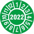 100 Stück 2022 30 mm Jahresprüfetiketten Prüfplaketten Rollenware PP-Folie