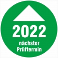 200 Prüfplaketten 2022 mit Pfeil Prüfetiketten nächster Prüftermin 18 mm