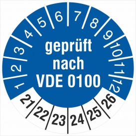 More about 1000 Prüfetiketten  nach VDE 0100 2021-2026 18 mm Prüfplaketten