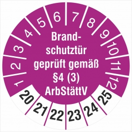 More about 10 Prüfetiketten Brandschutztür  §4 (3) ArbStättV 18 mm 2020-2025