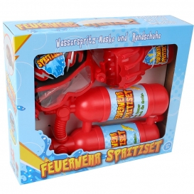 More about Feuerwehrlöscher Lösch Set für Kinder mit tragbarem Wasserbehälter, Helm und Handschuh