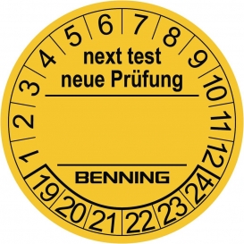 More about Benning Prüfplakette für Prüfgerät 300St. / VE - 756212