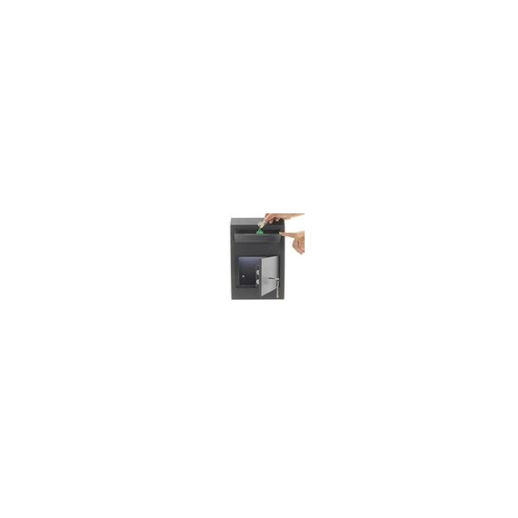 HomeDesign Einwurftresor HDD-Basic Schwarz Doppelbartschloss