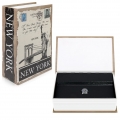 Navaris Buchtresor Versteck Größe M mit 2x Schlüssel - 18,5 x 11,5 x 5,2cm - New York Design - Buchsafe Attrappe mit Geheimfach 