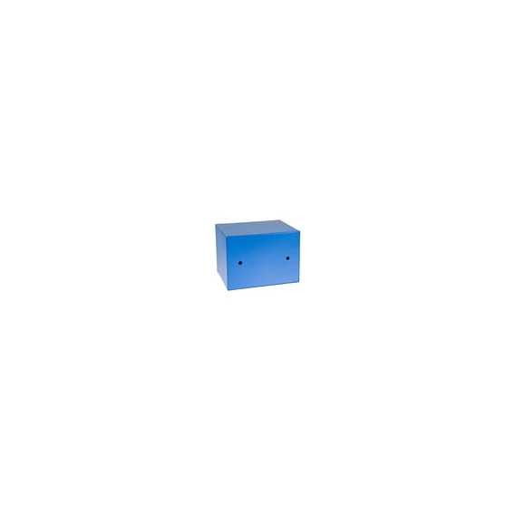 HMF 46126-05 Möbeltresor Elektronikschloss Safe Tresor klein mit Zahlenschloss, 23 x 17 x 17 cm, Blau
