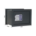 HomeDesign Elektronik-Wandeinsatztresor HDW-2100 Elektroschloss Anthrazit