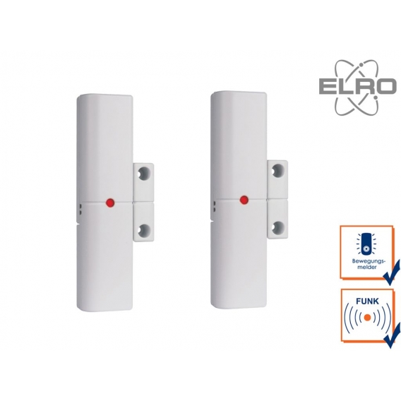 2er Set Smart Home Türkontakt Fenstersensor ELRO Alarmanlage AG4000 Handy App