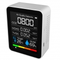 Kohlendioxid-Detektor Temperatur  Digitales CO2-Messgerät Gasmelder für CO2 / HCHO / TVOC Genaues Tester-Kit