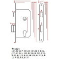 KOTARBAU® Innentür Einsteckschloss 72/50 mm WC-Ausführung Universal Rechts und Links