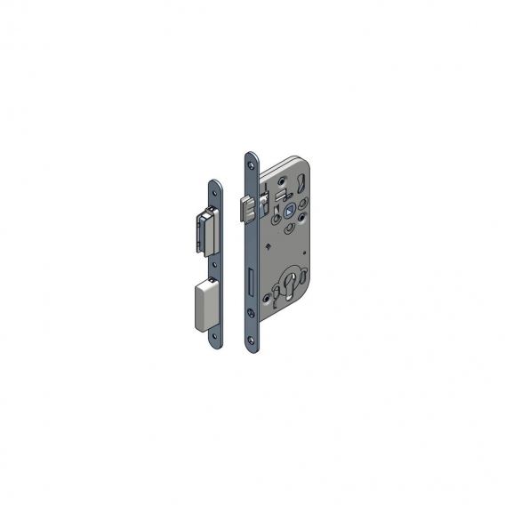 Einsteckschloss WG 321 RNM Einstemmschloss mit Magnetfalle für Zimmertüren | PZW mit unsichtbarem Schließblech, DM 50 , VK 8,5 m