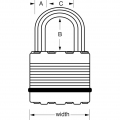 Master Lock M1EURTCC Excell® Vorhängeschloss 2er-Pack