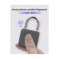 Smart Mini Fingerabdruck Vorhängeschloss, Intelligentes Fingerabdruckschloss, USB-Aufladung, Biometrisch Hohe Sicherheitsverrieg