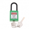 3xSafety Security Lockout Vorhängeschloss Mit Verschiedenen Schlüsseln PVC Edelstahl Grün
