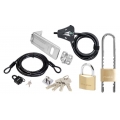 MasterLock - Schlösser Paket Outdoor - Sicherheit - Vorhängeschlösser - Stahl-Sperrkabel - Kabel