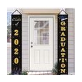 2Pcs Congrats Grad Banners 2020 Graduation Couplet Wall Door Hanging Sign Flag 1＃ 252g