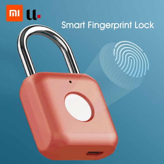 Xiaomi Youdian Kitty Smart Fingerprint Tuerschloss Vorhaengeschloss USB Lade Keyless Diebstahlsicherung Reisegepaeck Schublade S