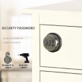 Code Zahlenschloss Briefkastenschloss Ohne Schlüssel Nocken Schloss Passwortsperre Zinklegierung Sicherheitsschloss für Schrank 