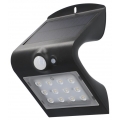 uniTEC Solar-LED-Wandleuchte mit Bewegungsmelder schwarz