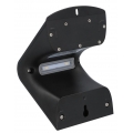 uniTEC Solar-LED-Wandleuchte mit Bewegungsmelder schwarz