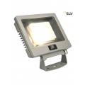 SLV LED Strahler Spoodi mit Bewegungsmelder in Silbergrau 30W 2250lm 3000K