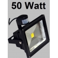 50 Watt LED Außenstrahler / Flutlicht mit einstellbarem Bewegungssensor (Bewegungsmelder), 120° Ausstrahlwinkel, ca. 6000 Kelvin