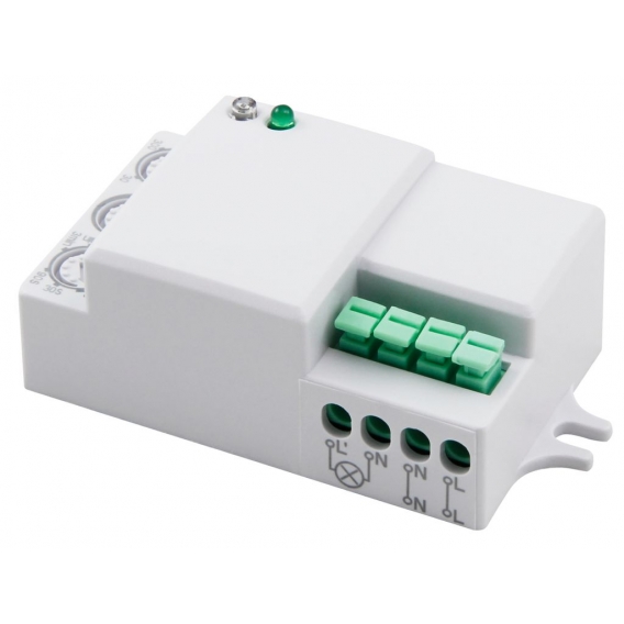 HF / Mikrowellen-Bewegungsmelder McShine "LX-701C", 360°, 230V / 1.200W, weiß, LED geeignet