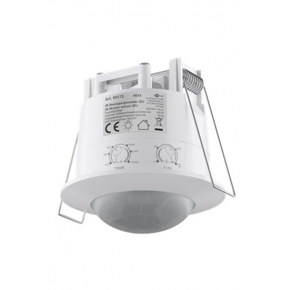 Goobay Infrarot Bewegungsmelder für Innen - Unterputz Deckenmontage -LED geeignet -  360 Grad Erfassung - 6m Reichweite