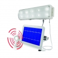 Esotec 102091 Solar LED Lichtsystem 10 LEDs mit 2 Watt Modul und Bewegungsmelder kaltweiss 6500K