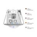 deleyCON 2x Infrarot Decken-Bewegungsmelder - Innenbereich - Reichweite 6m bei 360° - einstellbare Umgebungshelligkeit - IP20 - 